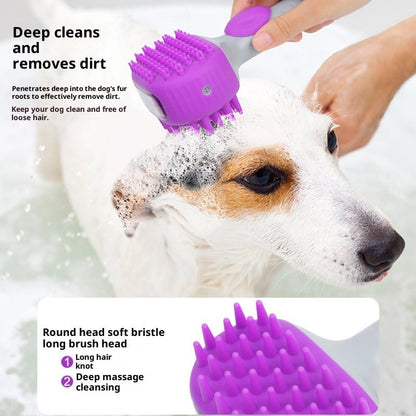 Pet Shower Brush Dog Bath Float Hair Cleaning - pawvon