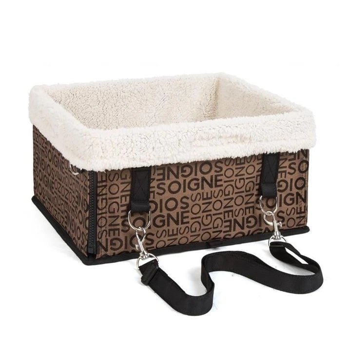 Luxury Pet Heightening Car Seat Portable Waterproof Foldable Dog Frame - pawvon