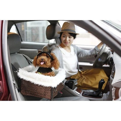 Luxury Pet Heightening Car Seat Portable Waterproof Foldable Dog Frame - pawvon