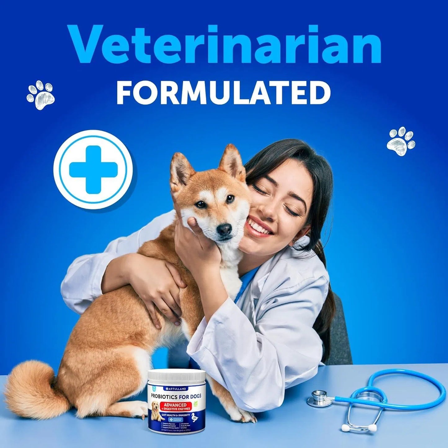 Probiotic Chews for Dogs – Gut Health & Digestive Support (180 Count) - pawvon