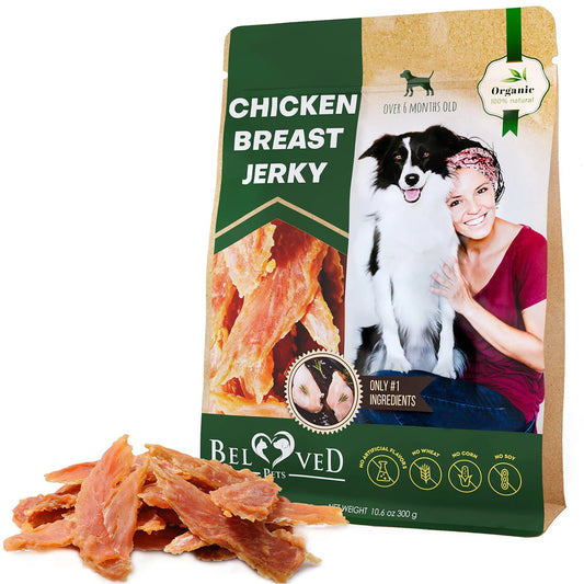Chicken Jerky Dog Treats – Grain-Free High Protein Chews (300g) - pawvon