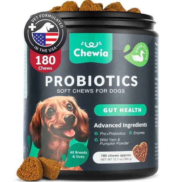 Probiotic Chews for Dogs with Digestive Enzymes & Pumpkin - pawvon