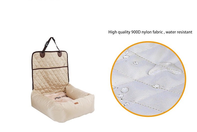 2-in-1 Dog Car Seat Pad & Foldable Travel Bed - pawvon