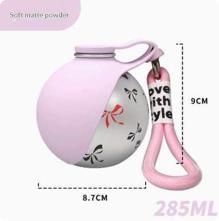 Outdoor 304 Stainless Steel Round Hanging Carabiner Folding Silicone Water Bottle - pawvon