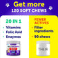 Dog Multivitamin Chews – Joint, Skin, Gut & Immunity Support | 120 Chews - pawvon