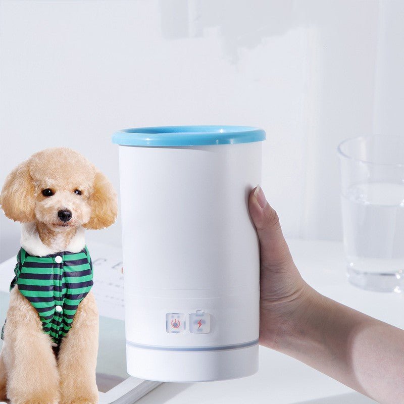 Automatic Dog Paw Cleaner Cup – Portable Foot Washer for Easy Mud & Dirt Removal - pawvon