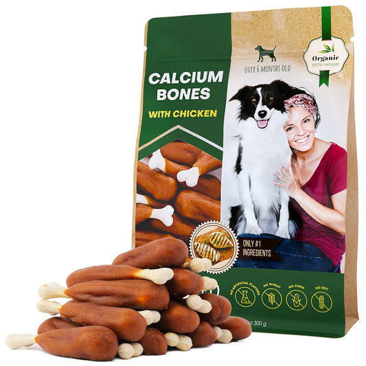 Chicken Wrapped Calcium Bones for Dogs – Grain-Free Chew Treats - pawvon