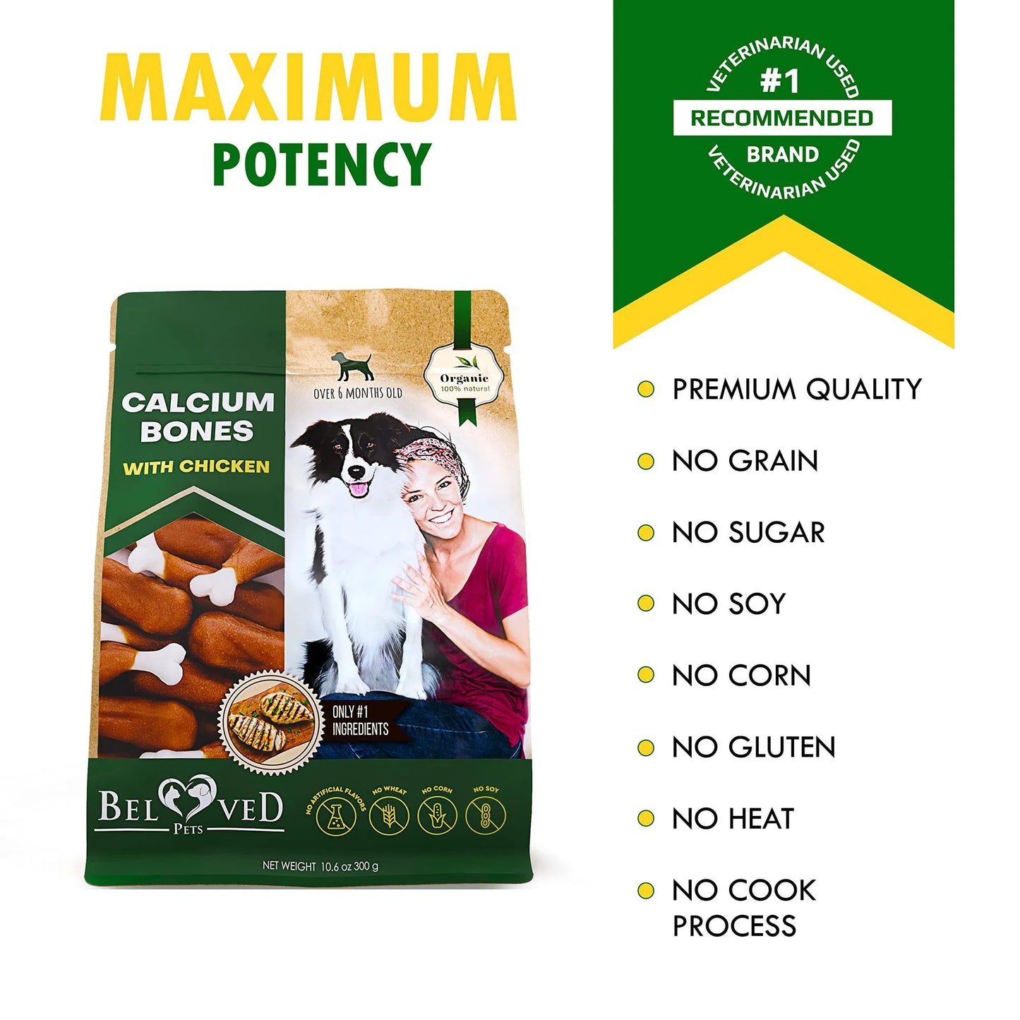Chicken Wrapped Calcium Bones for Dogs – Grain-Free Chew Treats - pawvon