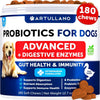 Probiotic Chews for Dogs – Gut Health & Digestive Support (180 Count) - pawvon