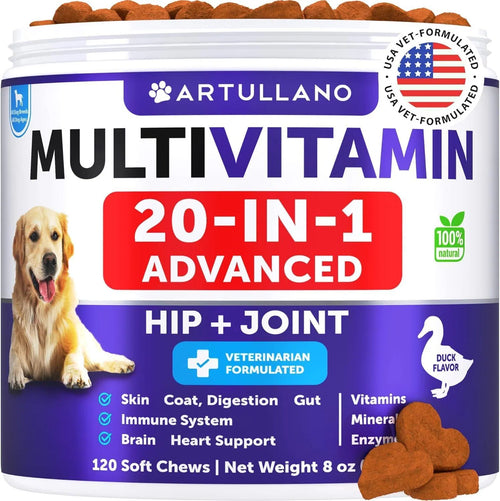 Dog Multivitamin Chews – Joint, Skin, Gut & Immunity Support | 120 Chews - pawvon