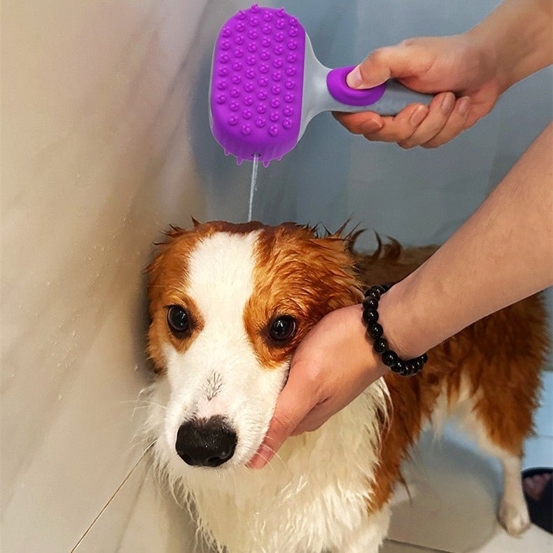 Pet Shower Brush Dog Bath Float Hair Cleaning - pawvon