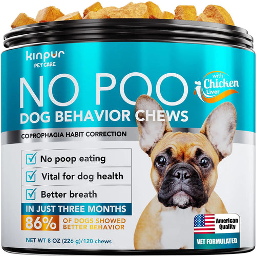 No Poo Chews Dogs Stop Poop Eating Probiotics Digestive 180 Chews - pawvon