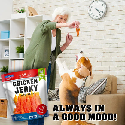 Chicken Jerky Dog Treats 1.5Lb Grain Free Organic High Protein - pawvon