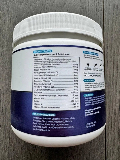 Dog Multivitamin Chews – Joint, Skin, Gut & Immunity Support | 120 Chews - pawvon