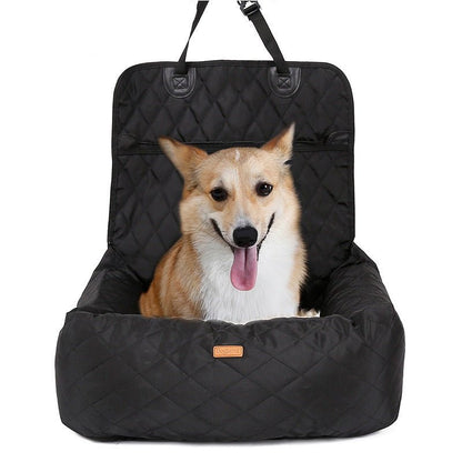 2-in-1 Dog Car Seat Pad & Foldable Travel Bed - pawvon