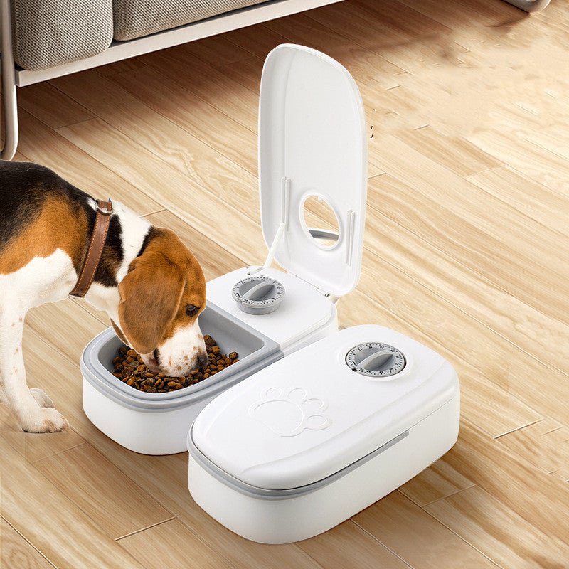 Smart Automatic Pet Feeder for Cats & Dogs with Timer and Stainless Steel Bowl - pawvon